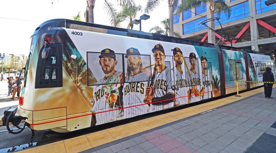 Padres Trolley Wrap