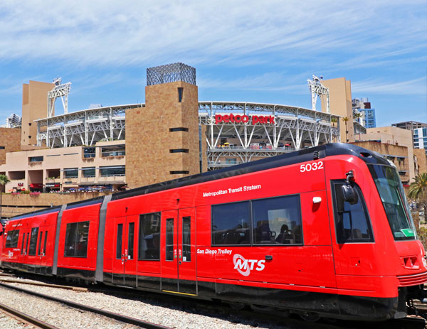 Trolley at Petco Park