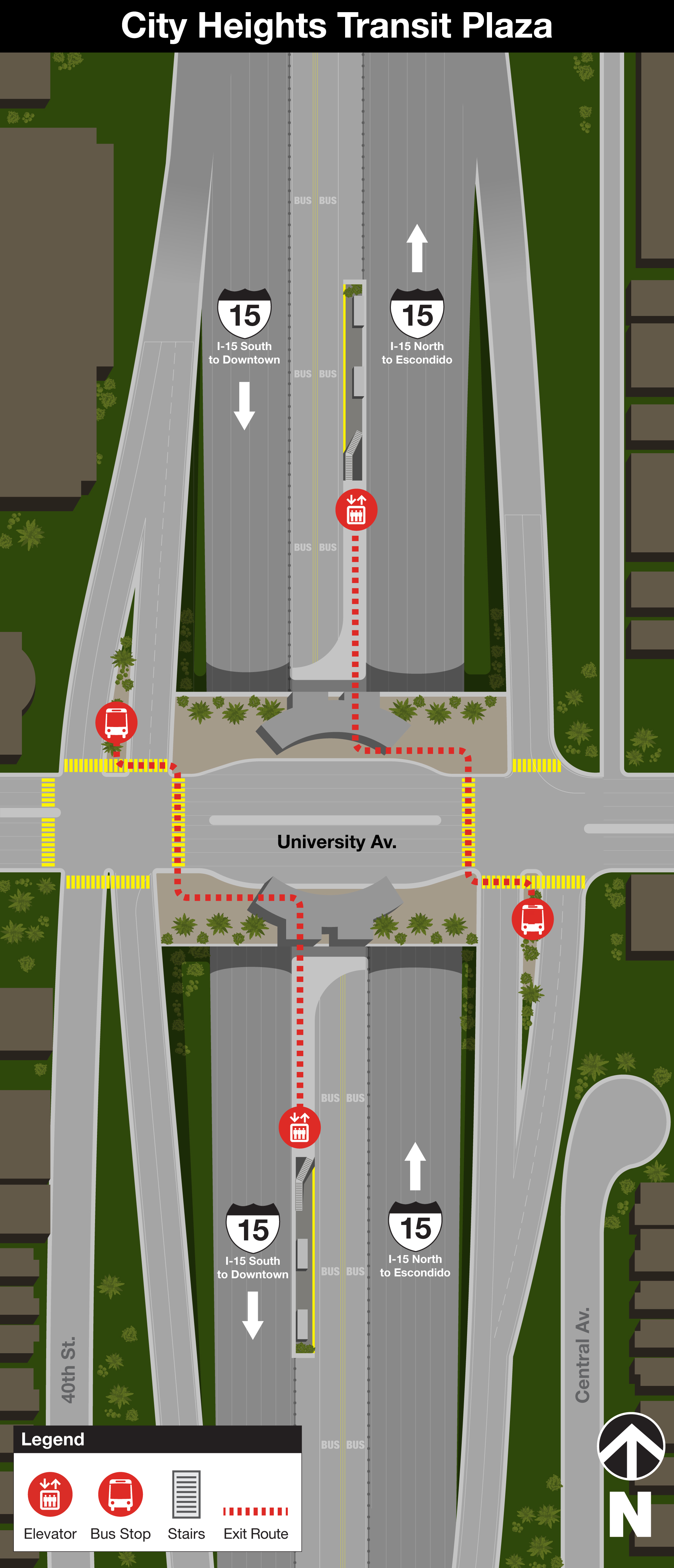 Centerline - I-15 & University Ave