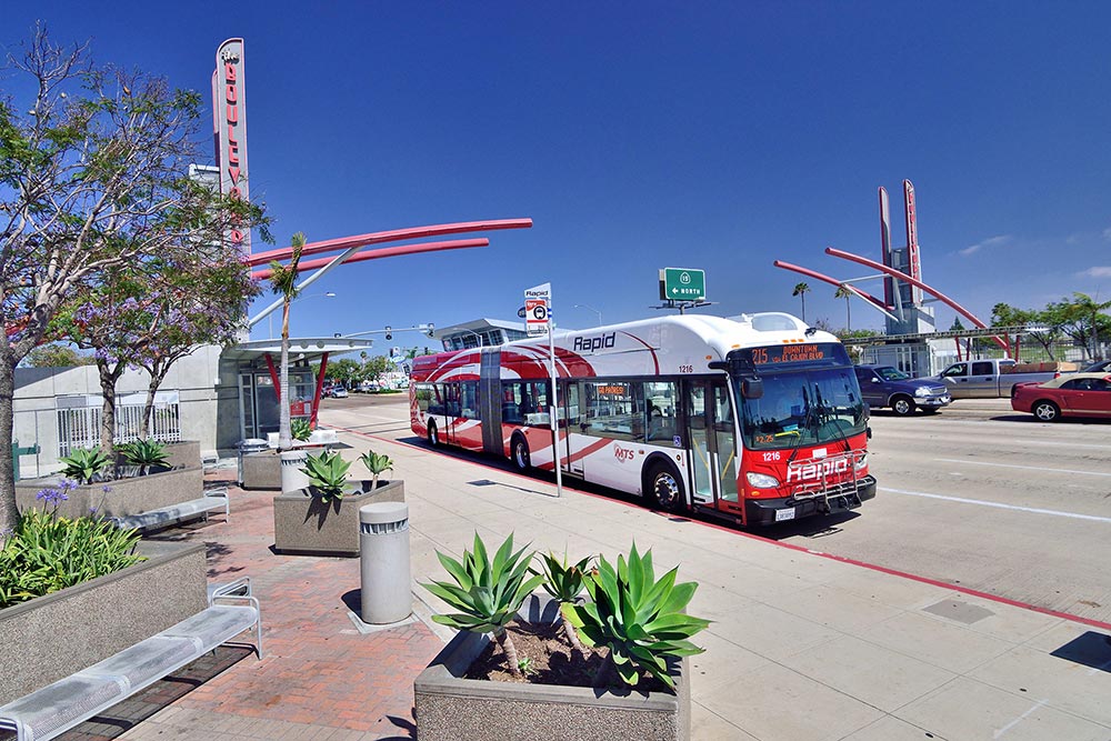 Rapid bus on El Cajon Blvd