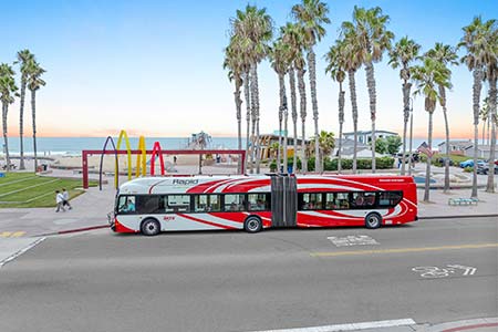 MTS Rapid Bus at Imperial Beach Pier