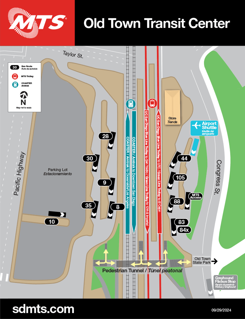 San Diego Airport Flyer Map