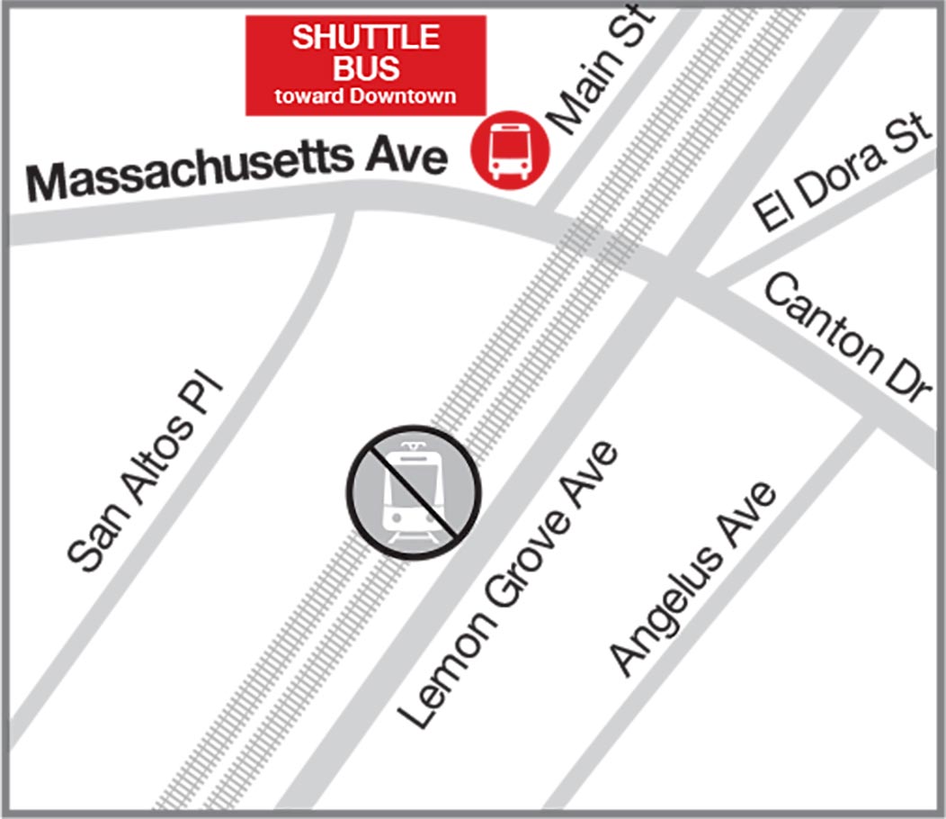 Shuttle Bus Map at Massachusetts Avenue