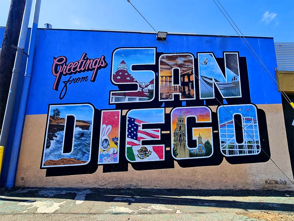 Greeting from San Diego Mural