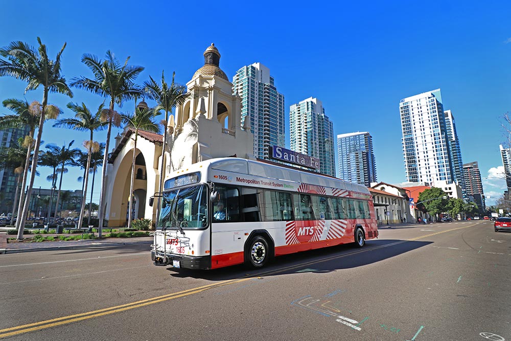 Zero emissions bus