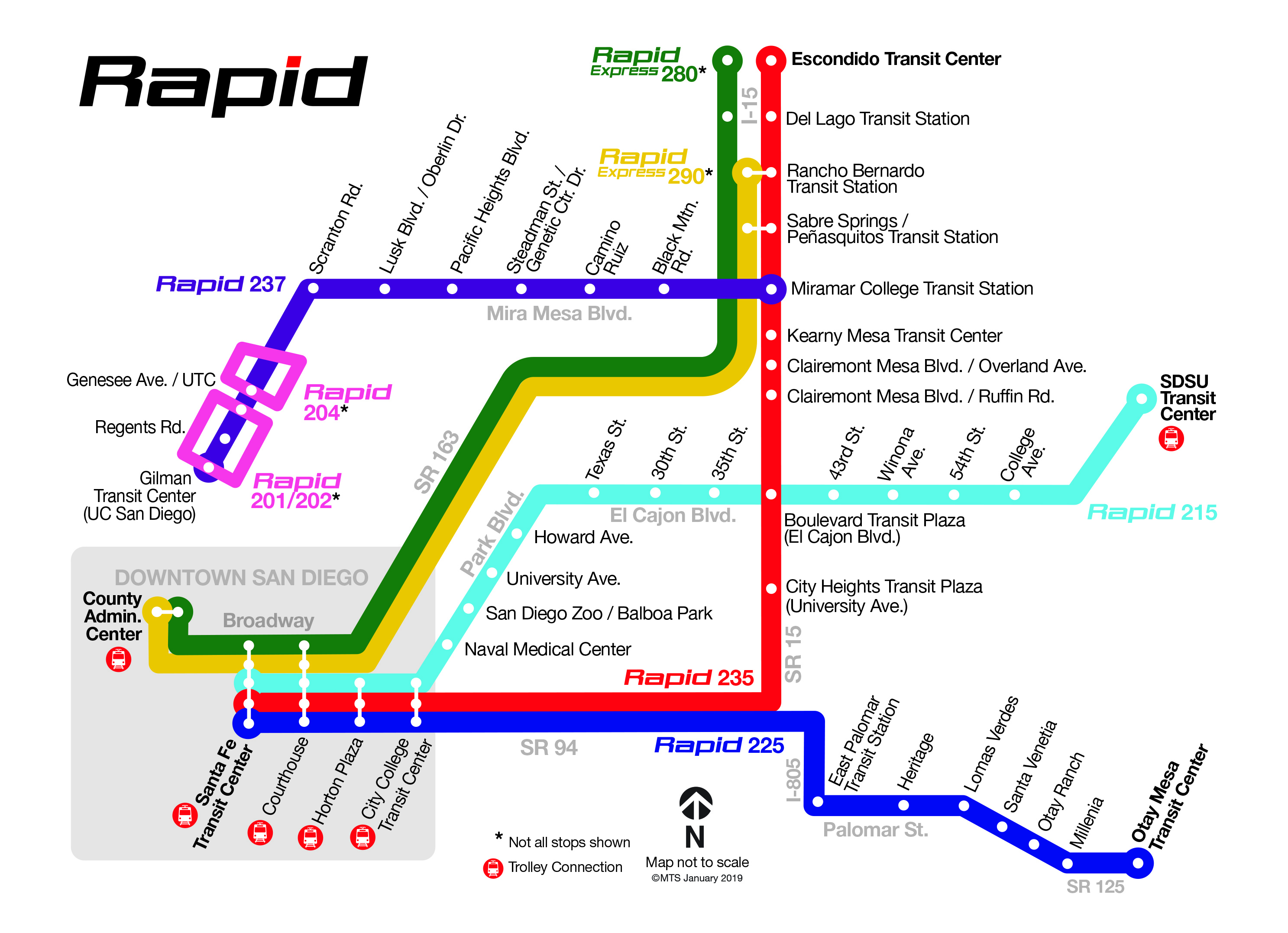 San Diego Transit Map Campus Map