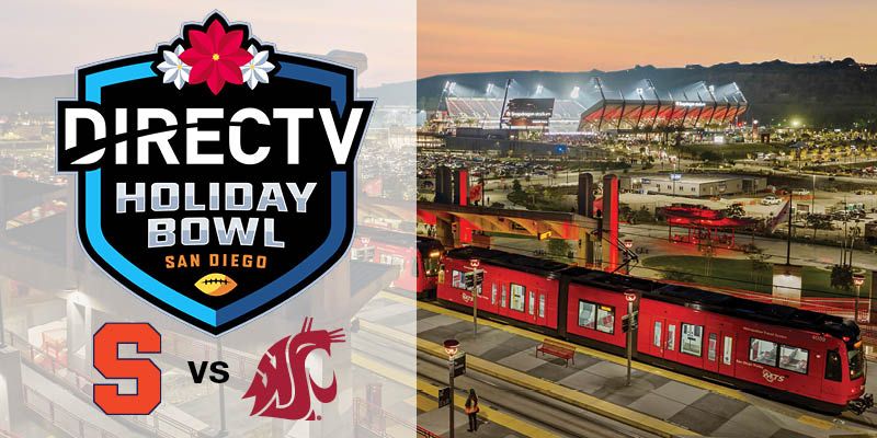 Take the Trolley to the Snapdragon Stadium for the Holiday Bowl!