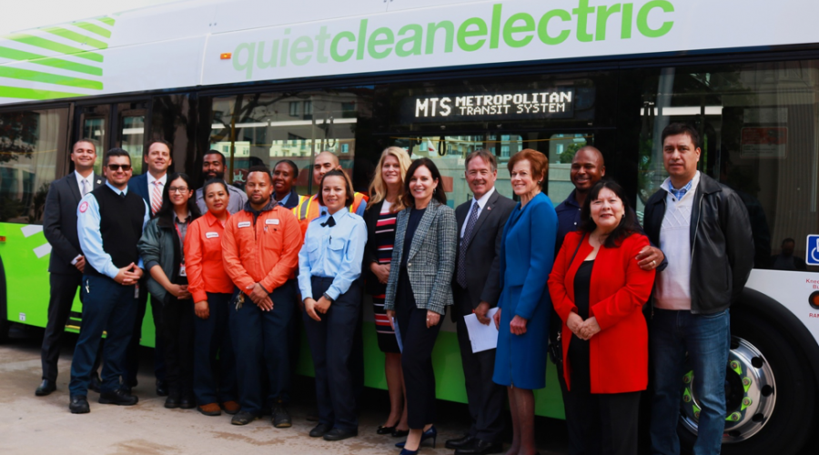 First Battery Electric Bus