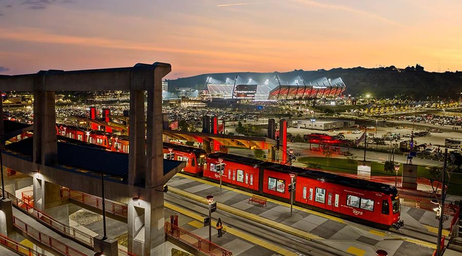 Trolley to Snapdragon Stadium