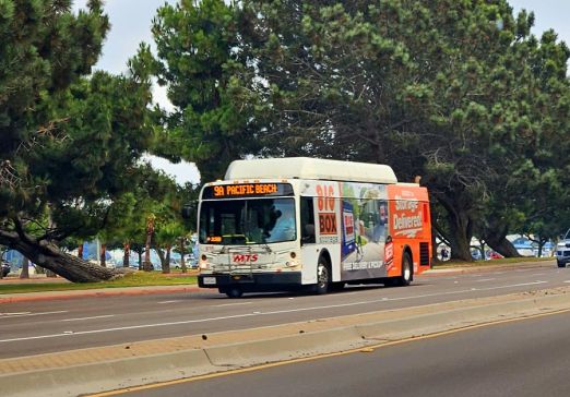 MTS Buses Go to the Beach in San Diego