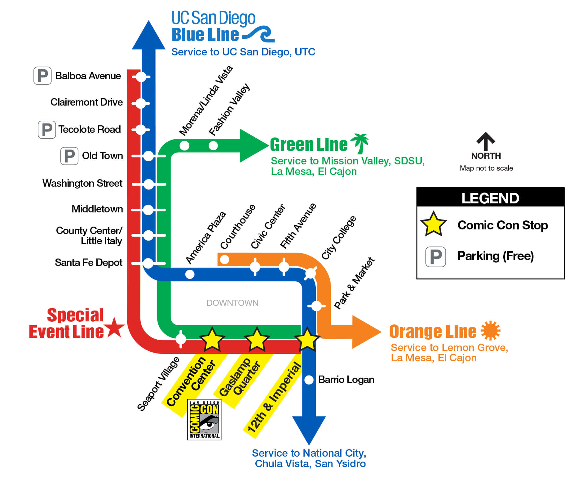 ComicCon San Diego Metropolitan Transit System